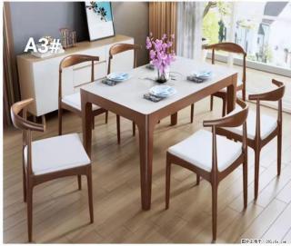 T08高级长方桌，胡桃色  1.35米带炉一桌四椅650元，现货11套。 - 海东28生活网 haidong.28life.com